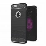 Wholesale iPhone 7 TPU Brushed Hybrid Case (Black)